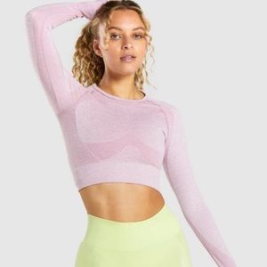 Gymshark - FLEX SPORTS LONG SLEEVE CROP TOP TOP
